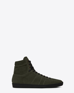 SAINT LAURENT SL/10H U Signature COURT CLASSIC SL/10H in Army Green Suede f