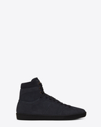 SAINT LAURENT SL/10H U Signature COURT CLASSIC SL/10H in Navy Blue Suede f