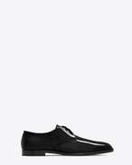 SAINT LAURENT Chaussures classiques U Derby SMOKING 15 en cuir verni noir f