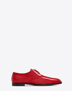 SAINT LAURENT Classic Shoes U SMOKING 15 Derby in Red Patent Leather f