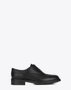 SAINT LAURENT Scarpe Classiche U Scarpe WILLIAM 25 Embroidered Wingtip Derby nere in pelle f