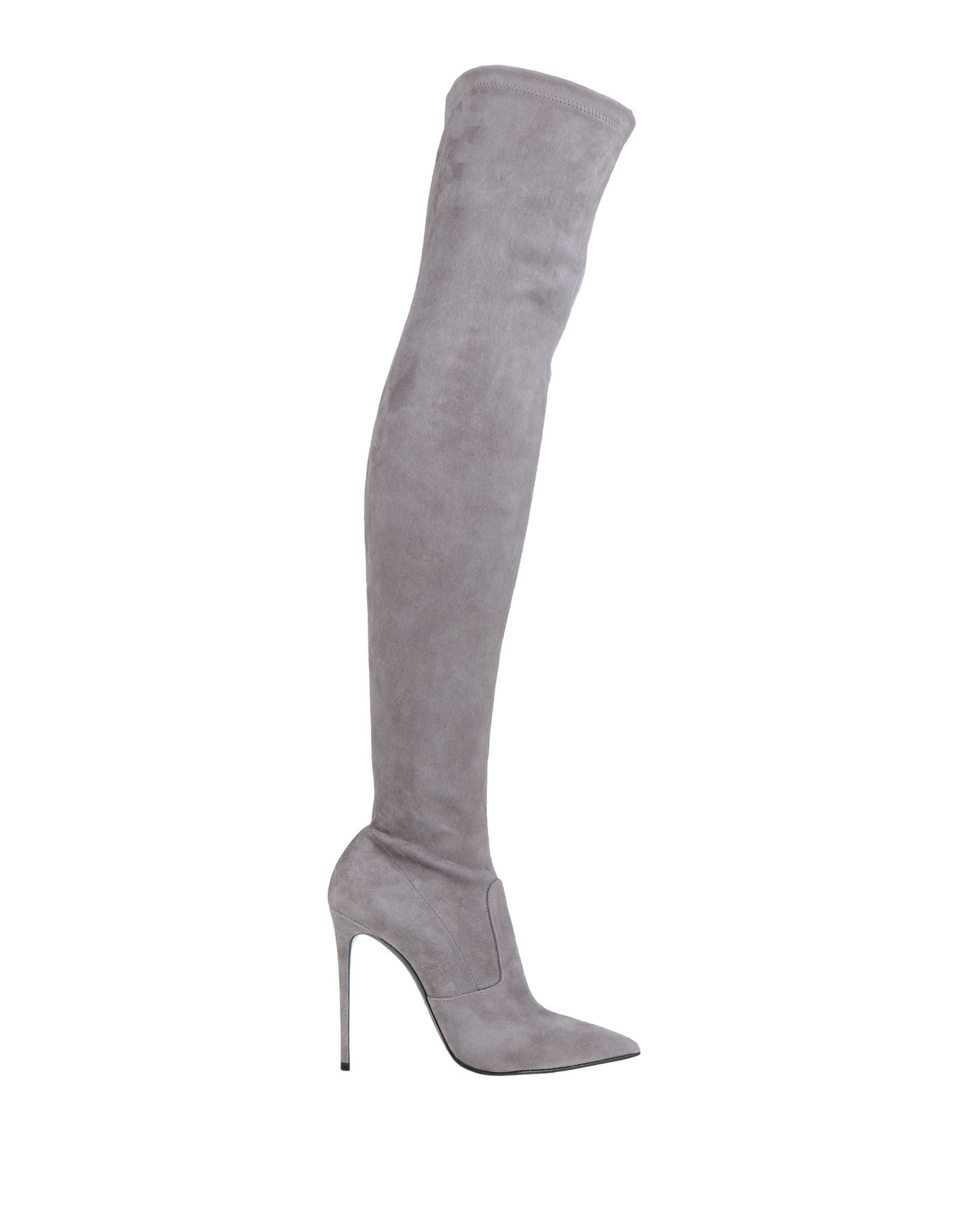 Le Silla Knee Boots In Grey