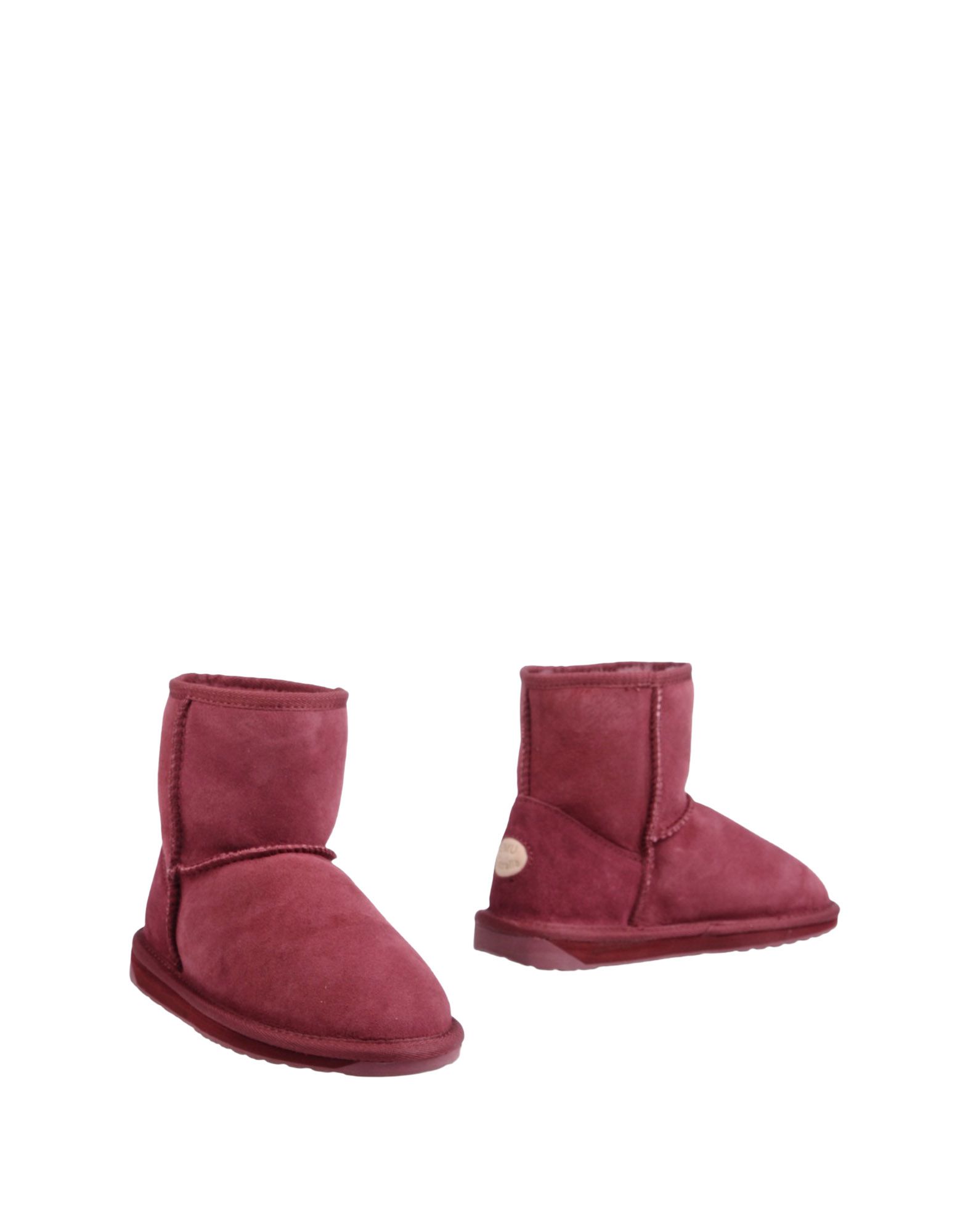 Emu Ankle Boots In Maroon
