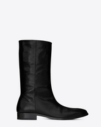 SAINT LAURENT Boots U MATT 25 boots in crinkled black patent leather f