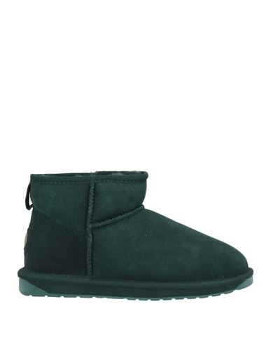 Shop Emu Australia Woman Ankle Boots Deep Jade Size 10 Ovine Leather, Shearling In Green