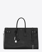 SAINT LAURENT Sac De Jour Supple D SAC DE JOUR SOUPLE 36 duffle bag in black moroder leather f