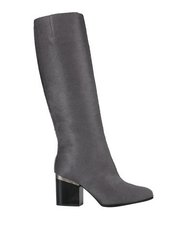Shop Hogan Woman Boot Grey Size 8 Leather