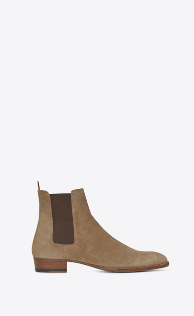 klassicher wyatt 30 chelsea stiefel aus tabakfarbenem wildleder