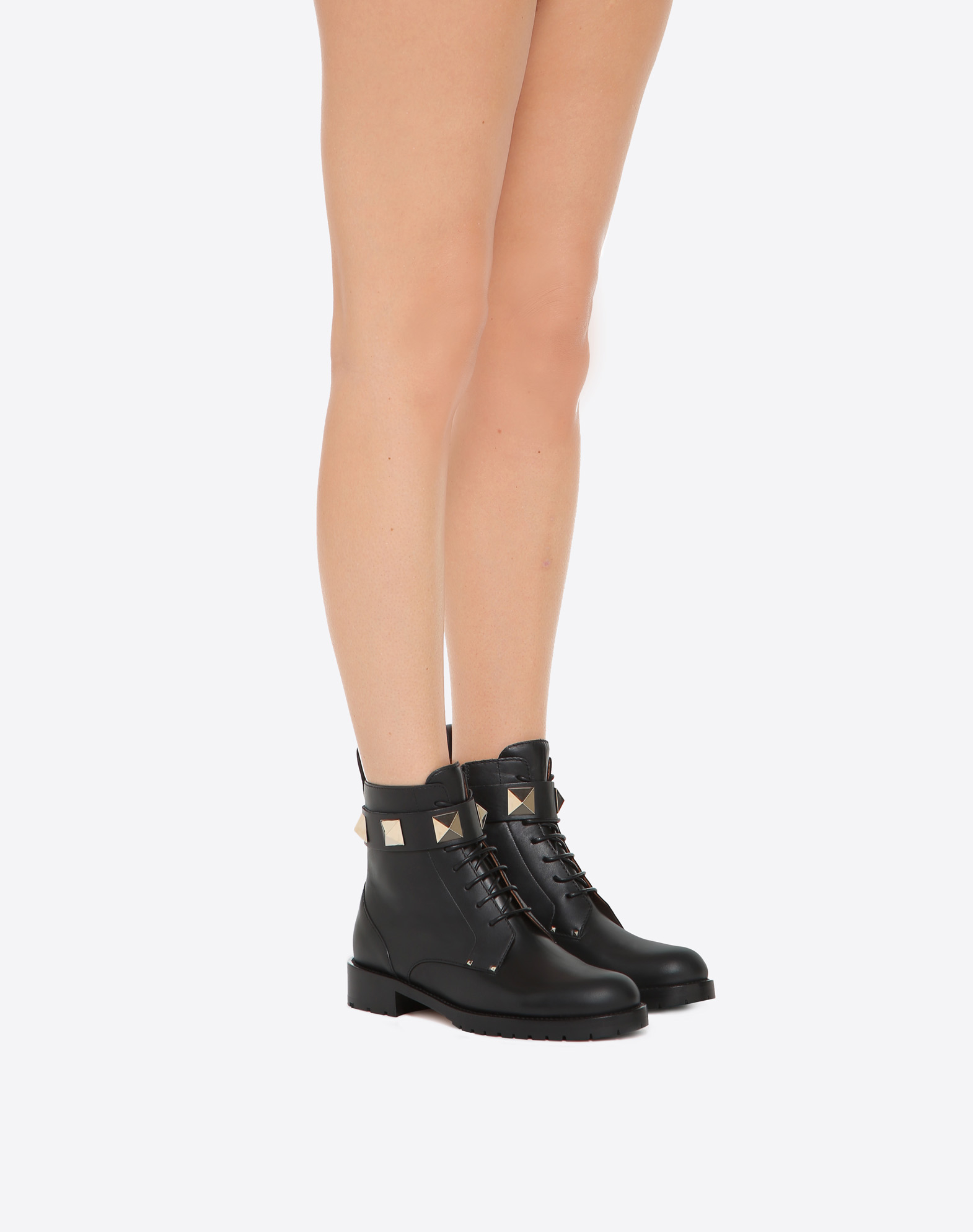 valentino combat boots womens