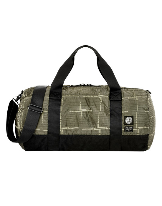 11306613jm - Shoes - Bags STONE ISLAND Luggage 913P1 STONE ISLAND/PORTER®<br>STONE ISLAND HOUSE CHECK JACQUARD ON NYLON METAL BLACK WATRO_GARMENT DYED
STONE ISLAND - 0