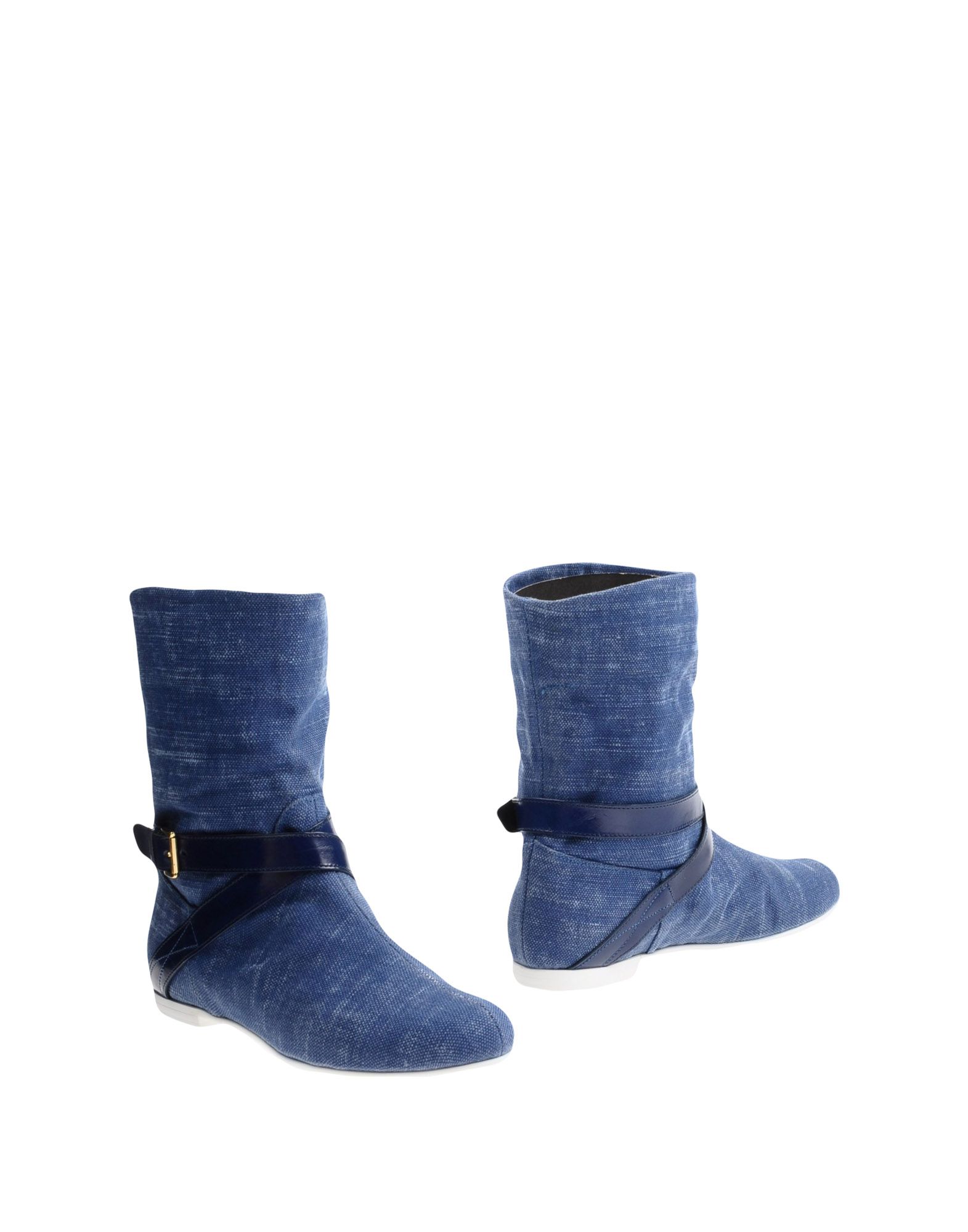 《送料無料》VICINI TAPEET レディース ショートブーツ ブルー 35 紡績繊維 / 革