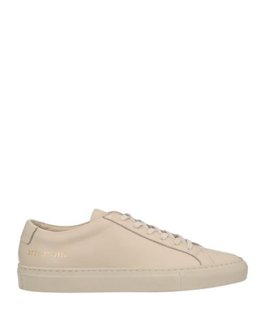 Common Projects Woman By  Woman Sneakers Cream Size 7 Soft Leather In White