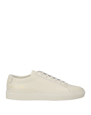 Common Projects Woman By  Woman Sneakers Light Grey Size 8 Leather