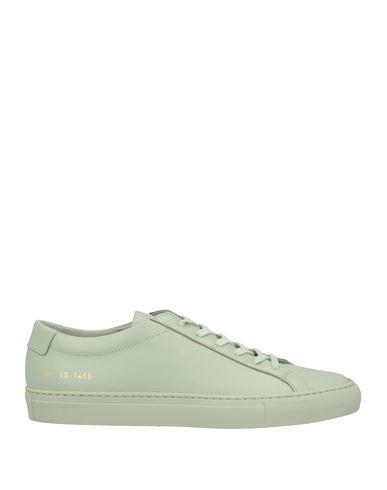 Common Projects Woman By  Woman Sneakers Light Green Size 6 Soft Leather