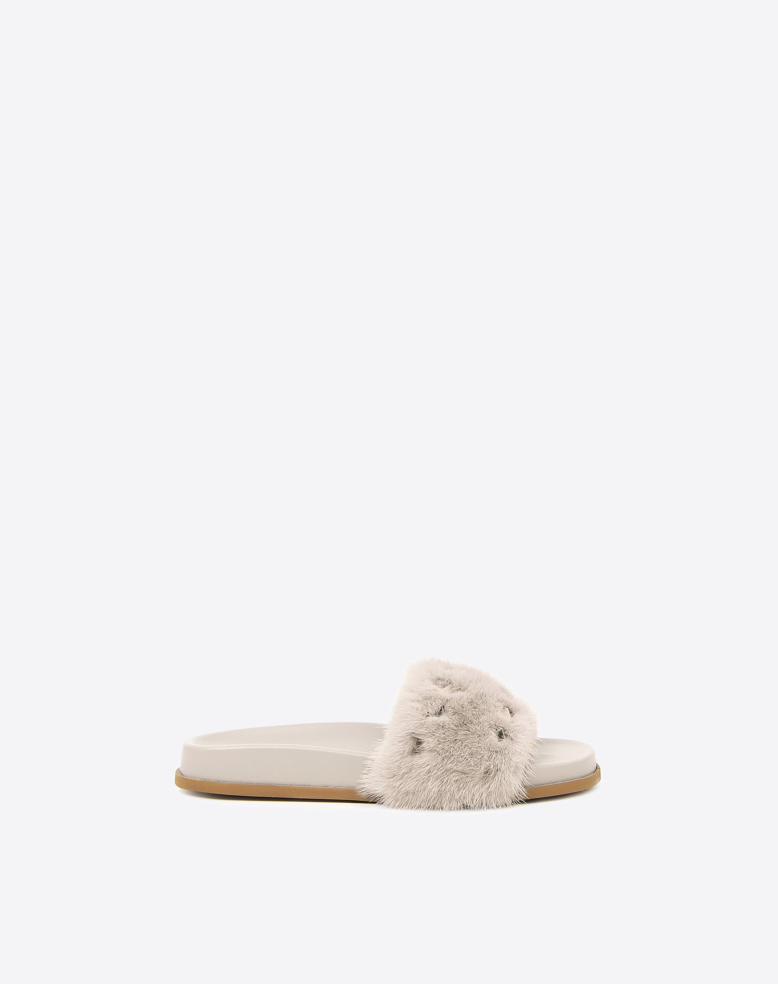 valentino fur slides