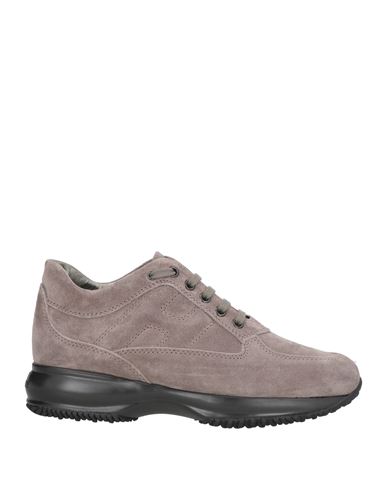 Hogan Woman Sneakers Light Grey Size 8 Soft Leather