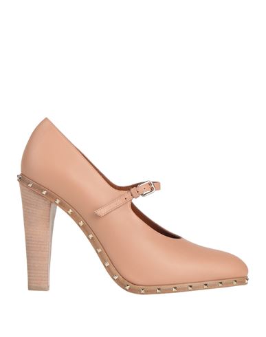 Valentino Garavani Woman Pumps Blush Size 7 Leather In Pink