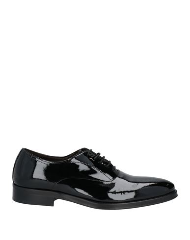 Man Lace-up shoes Black Size 6 Leather