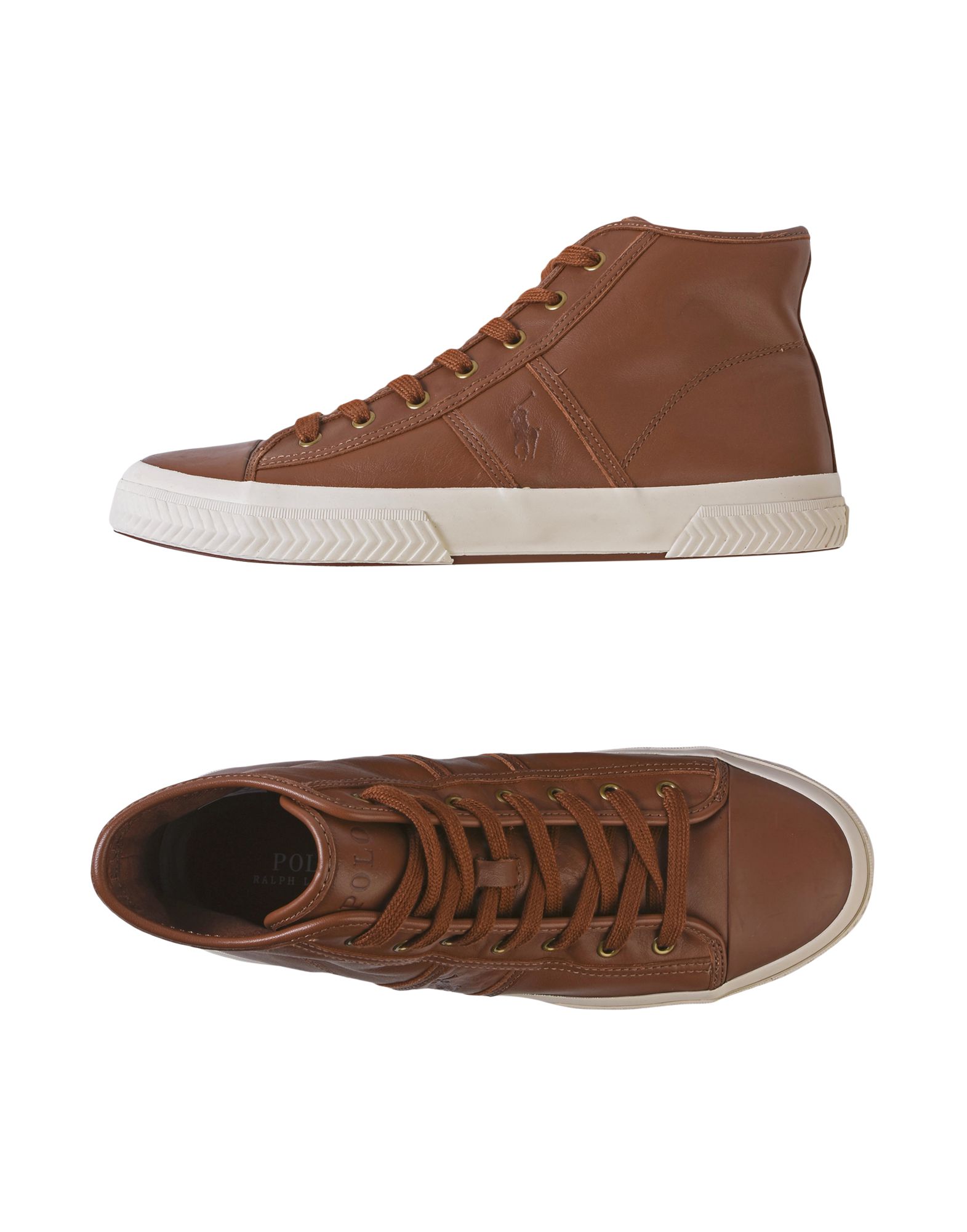 Polo Ralph Lauren Sneakers In Brown