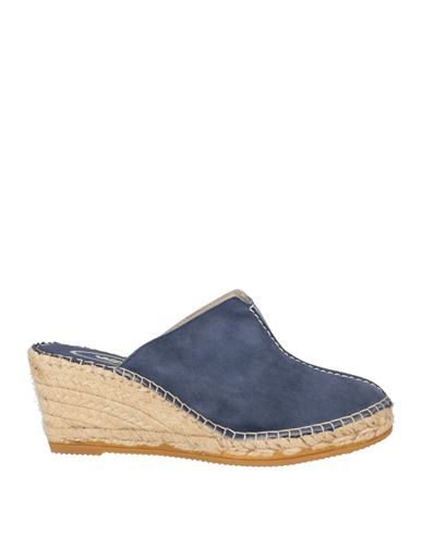 Walk By Melluso Woman Espadrilles Navy Blue Size 6 Leather