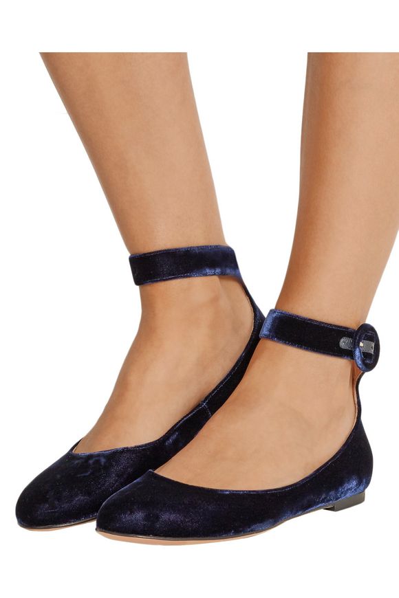 Velvet ballet flats | GIANVITO ROSSI | Sale up to 70% off | THE OUTNET
