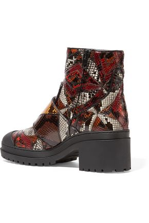 burberry patchwork boots