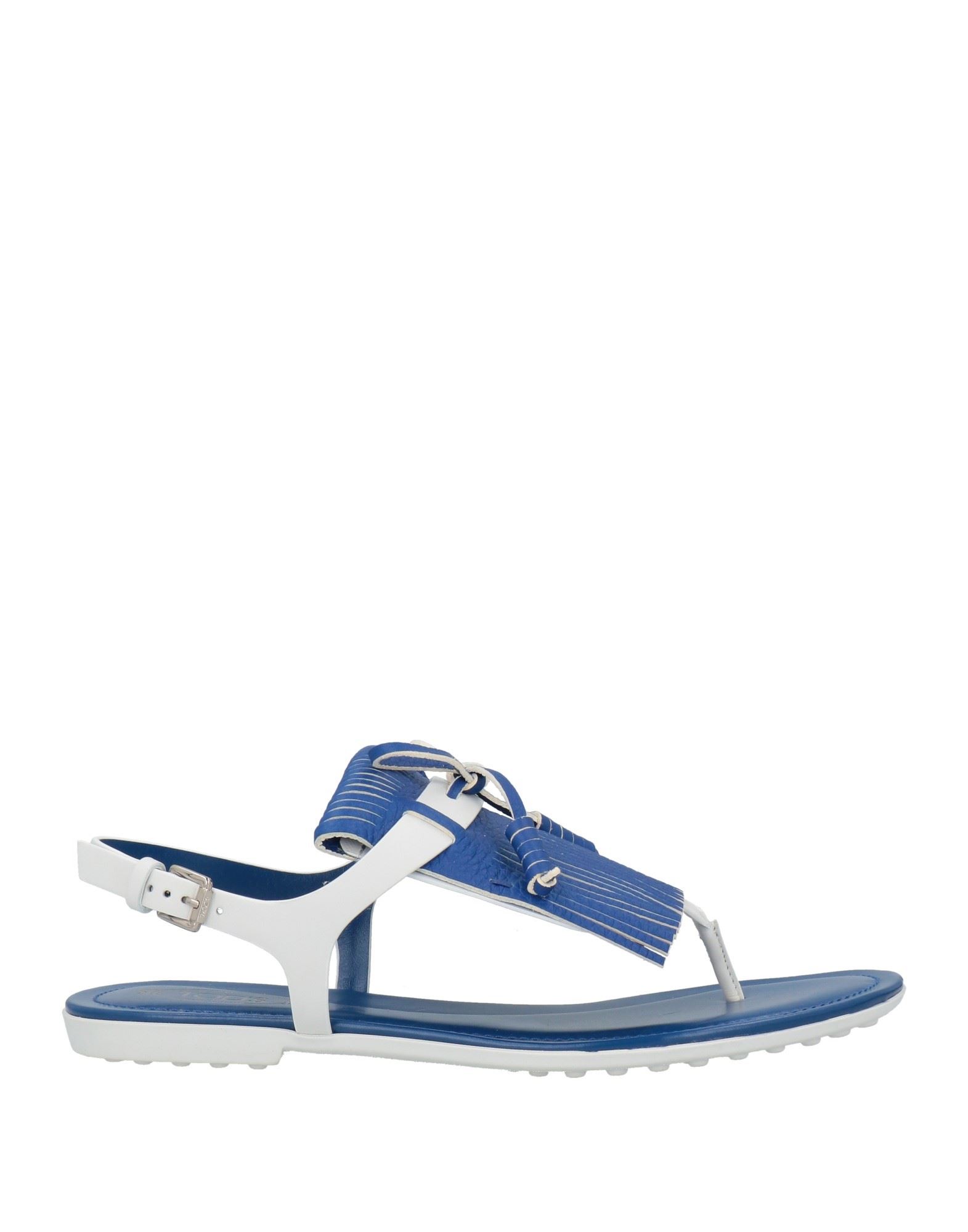 Tod's Toe Strap Sandals In Blue