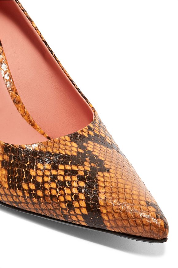 pamela snake embossed leather tall boot