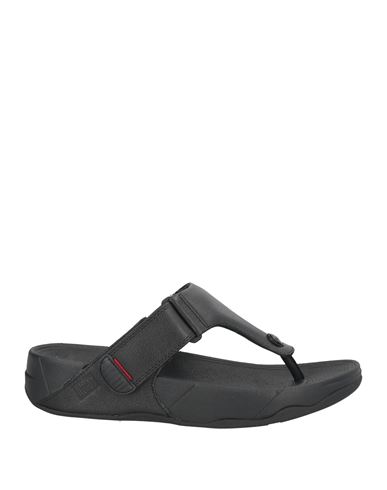 Fitflop Man Thong Sandal Black Size 9 Soft Leather