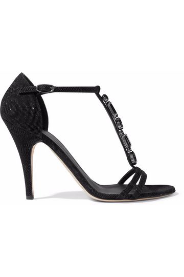 CD 26 High-Heeled Mules 85mm Pearl Black Leather 592249