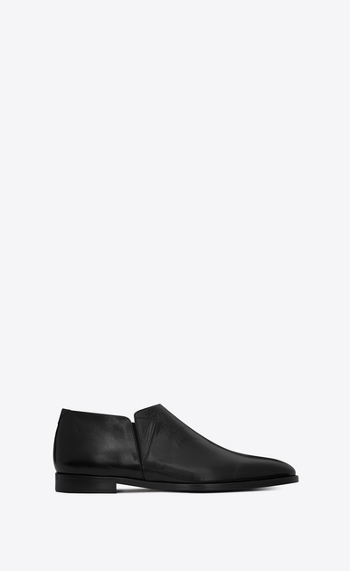 SAINT LAURENT Classic Shoes Man SLIM 15 slipper in black leather a_V4