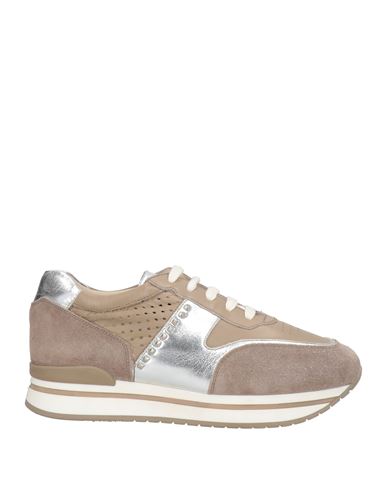 Janet Sport Woman Sneakers Light Brown Size 10 Leather