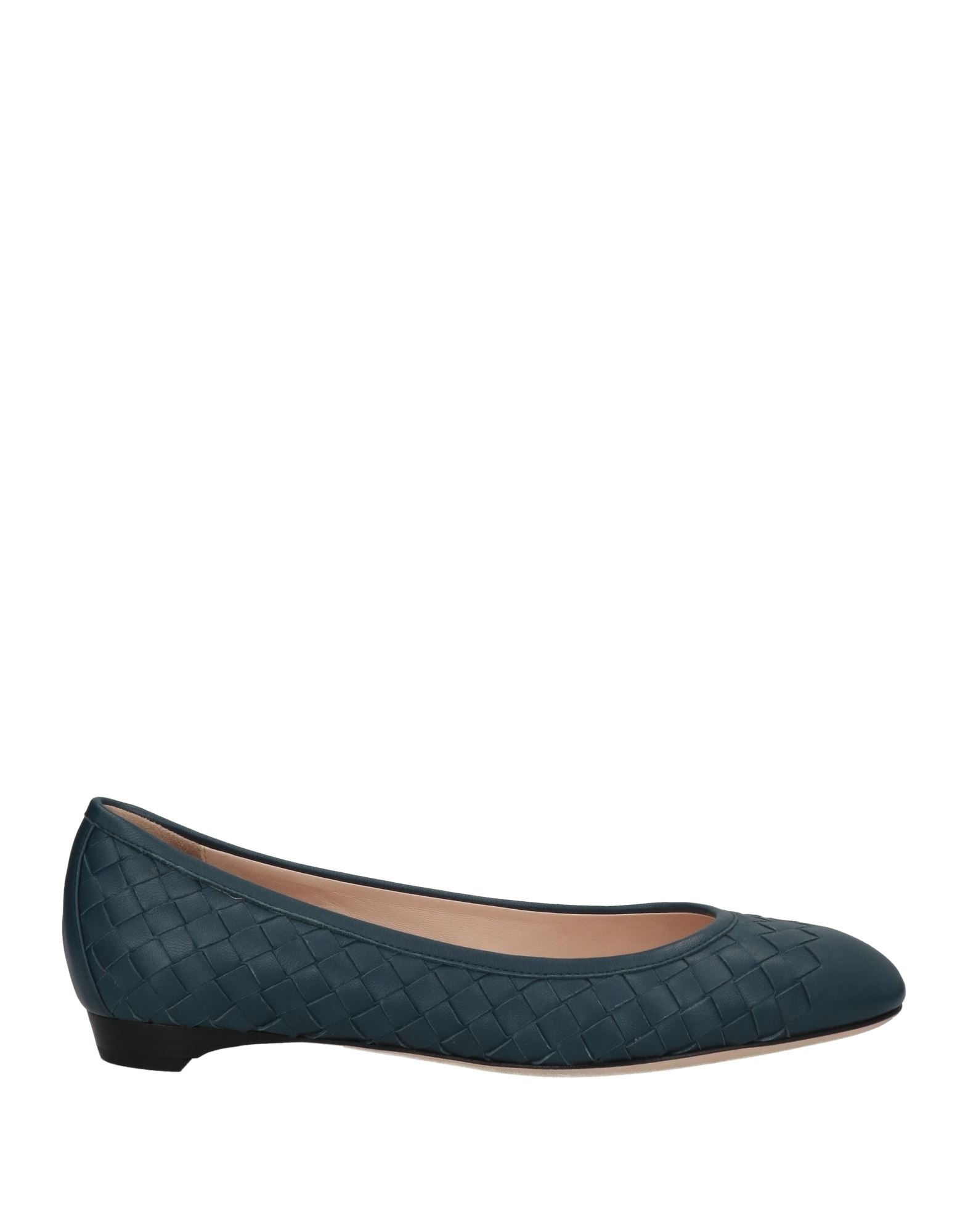 Bottega Veneta Ballet Flats In Navy Blue | ModeSens