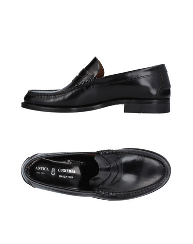 Shop Antica Cuoieria Man Loafers Black Size 8 Soft Leather