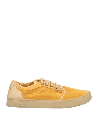 Satorisan Woman Sneakers Mustard Size 8 Soft Leather In Yellow