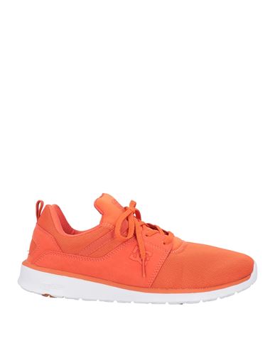 Dc Shoes Man Sneakers Orange Size 10.5 Textile Fibers