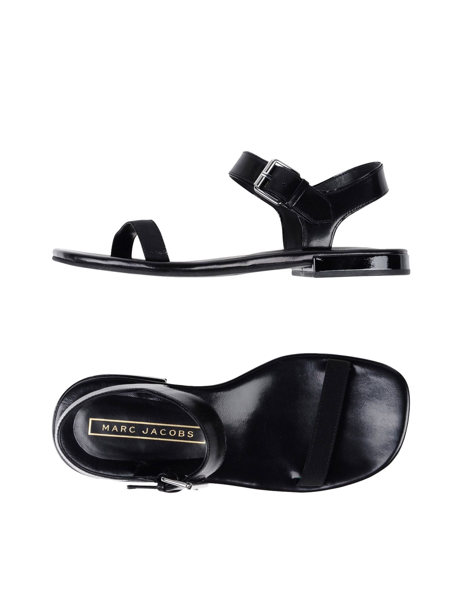 MARC JACOBS ELIZABETH FLAT SANDAL, BLACK | ModeSens