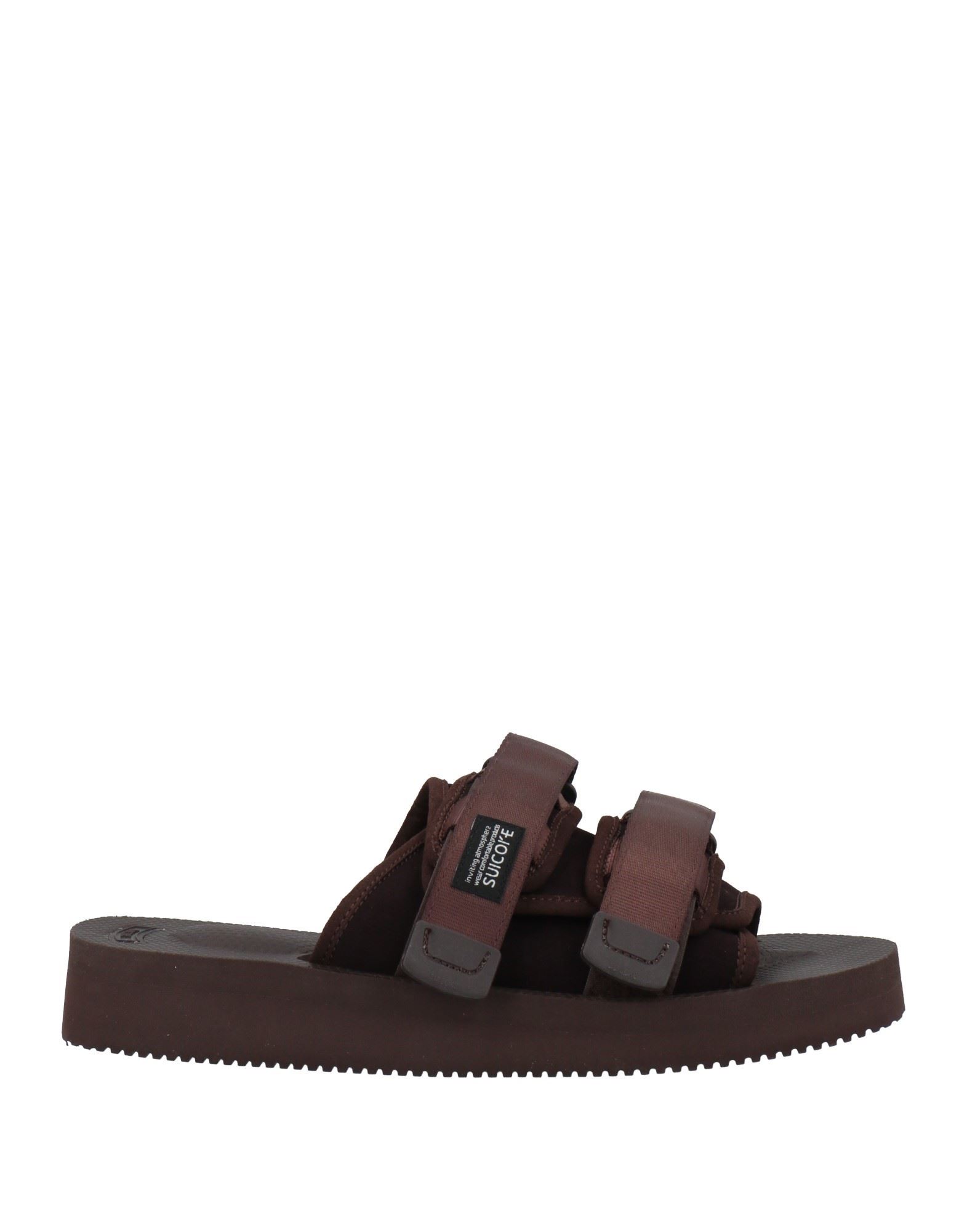 Shop Suicoke Man Sandals Cocoa Size 5.5 Leather In Brown