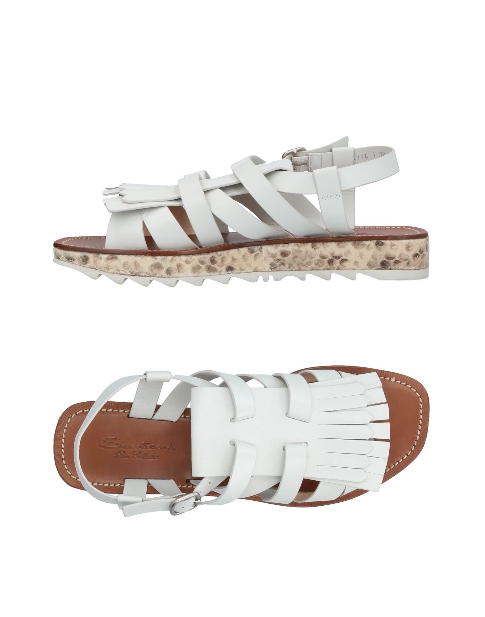 sandals in light grey