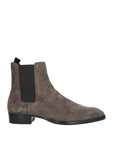 Saint Laurent Man Ankle Boots Dove Grey Size 9 Soft Leather