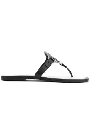 tory burch rope fringe leather slides