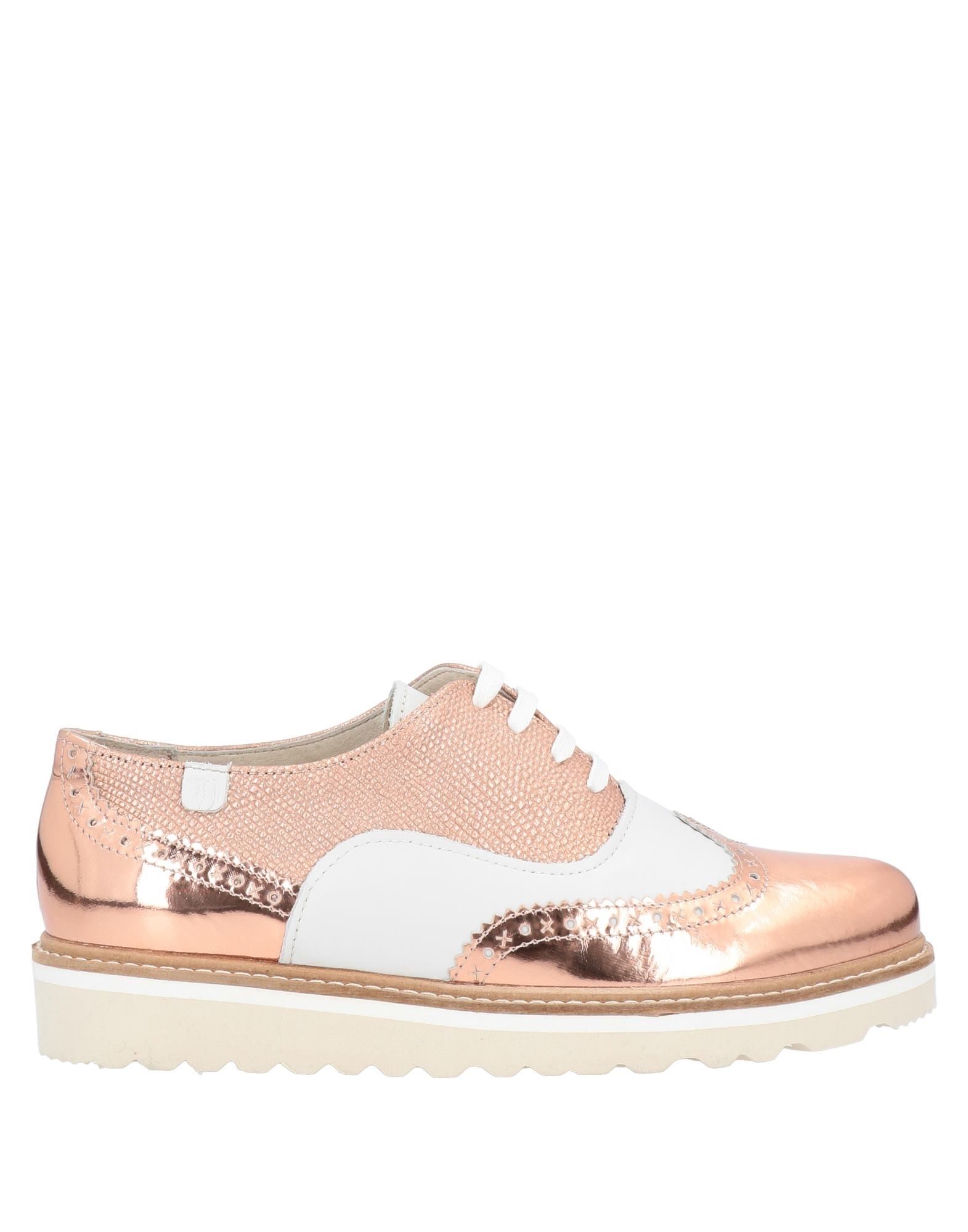 Trussardi Jeans Lace-up Shoes In Rose Gold