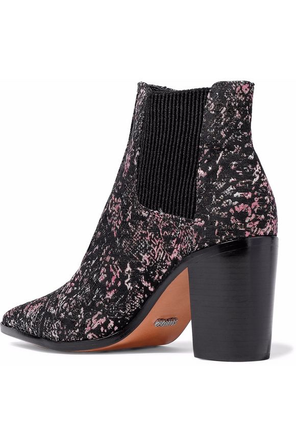 Metallic jacquard ankle boots | SCHUTZ | Sale up to 70% off | THE OUTNET