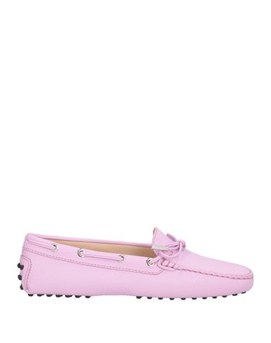 Tod's Woman Loafers Light Pink Size 6.5 Leather In Pink