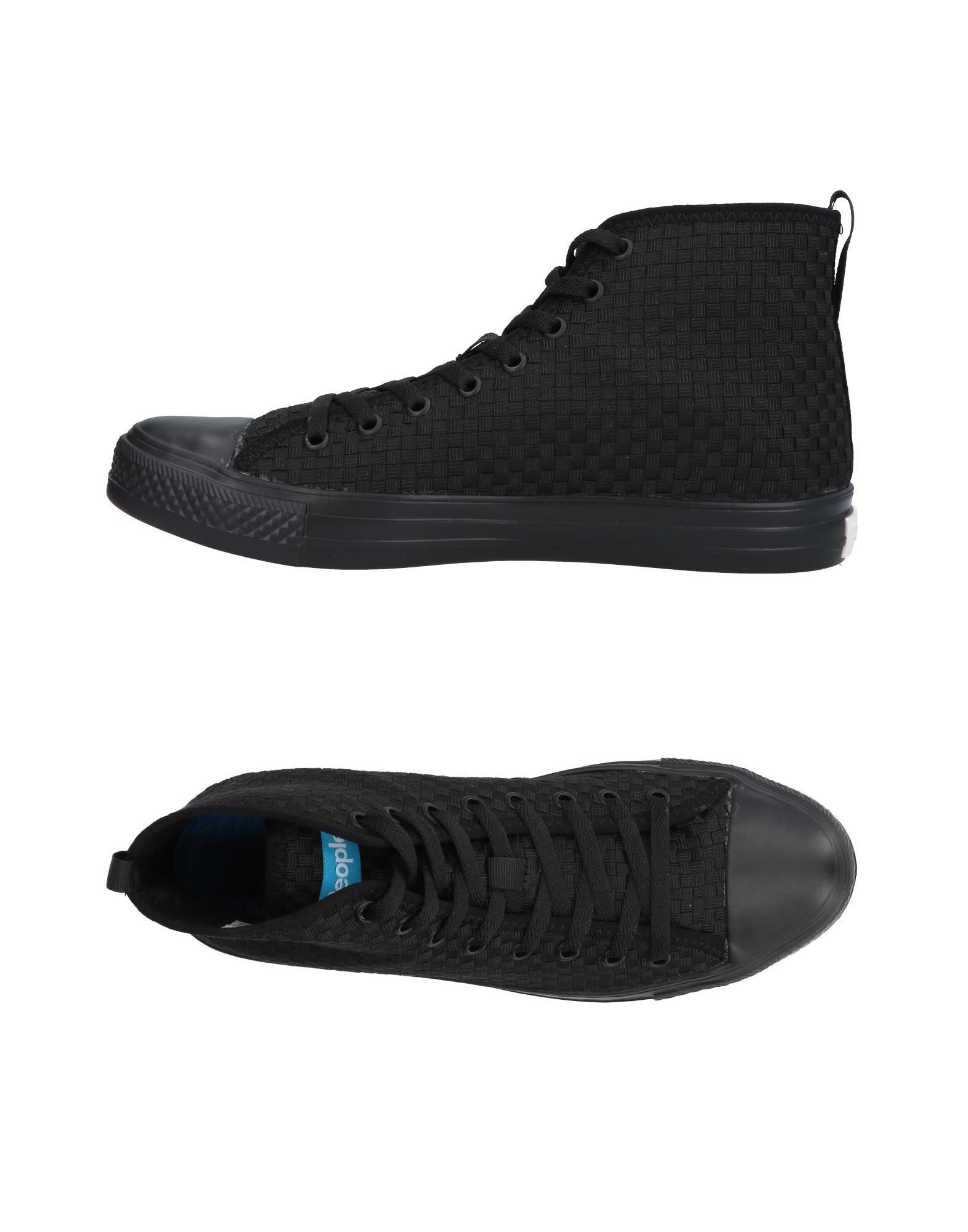 《セール開催中》PEOPLE FOOTWEAR メンズ スニーカー＆テニスシューズ（ハイカット） ブラック 8 紡績繊維