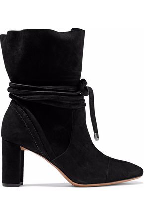 ALEXANDRE BIRMAN WOMAN BETSY SUEDE ANKLE BOOTS BLACK,GB 7789028783987011