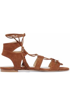 stuart weitzman roman suede flat sandals