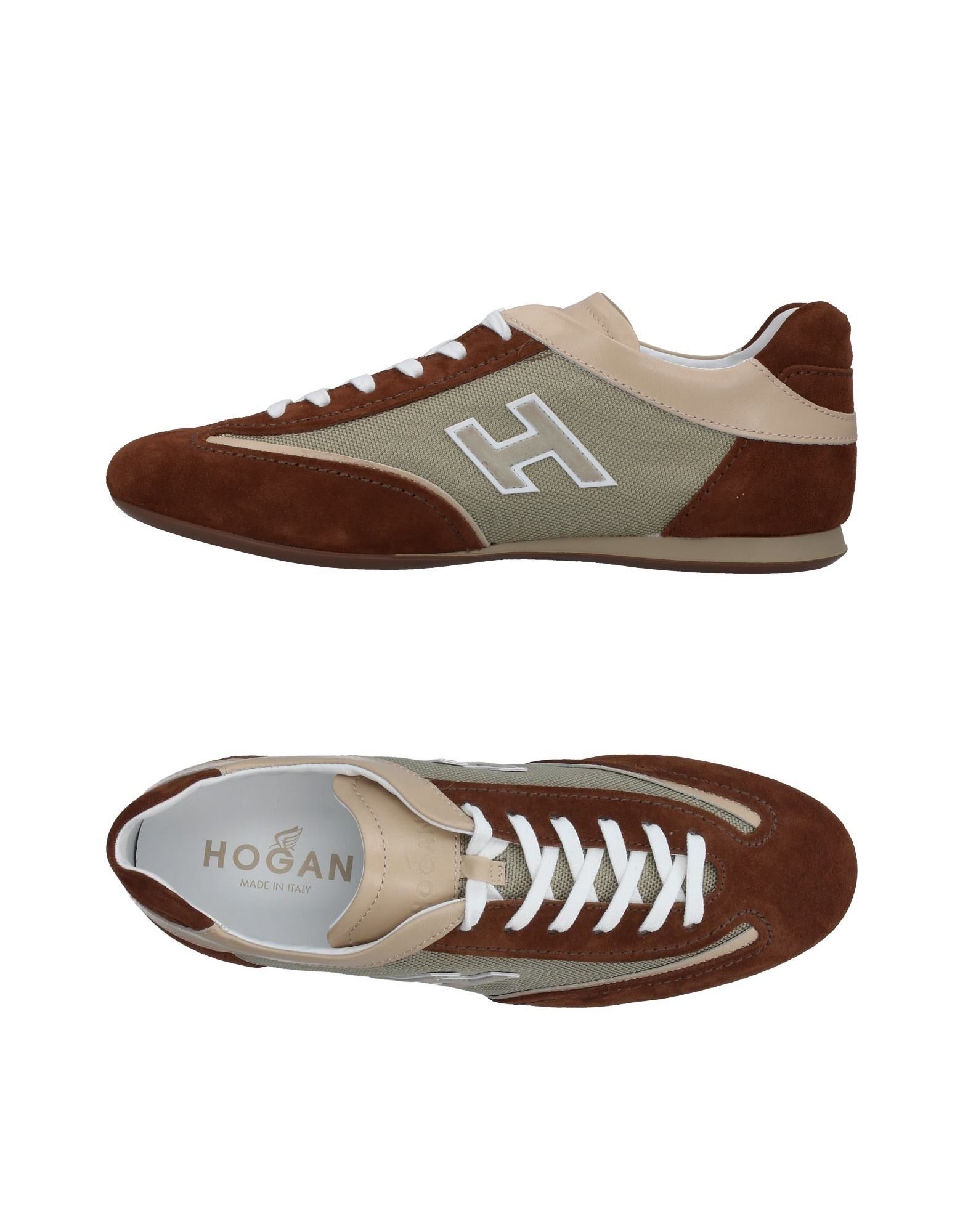 《送料無料》HOGAN メンズ スニーカー＆テニスシューズ（ローカット） ココア 6 紡績繊維 / 革
