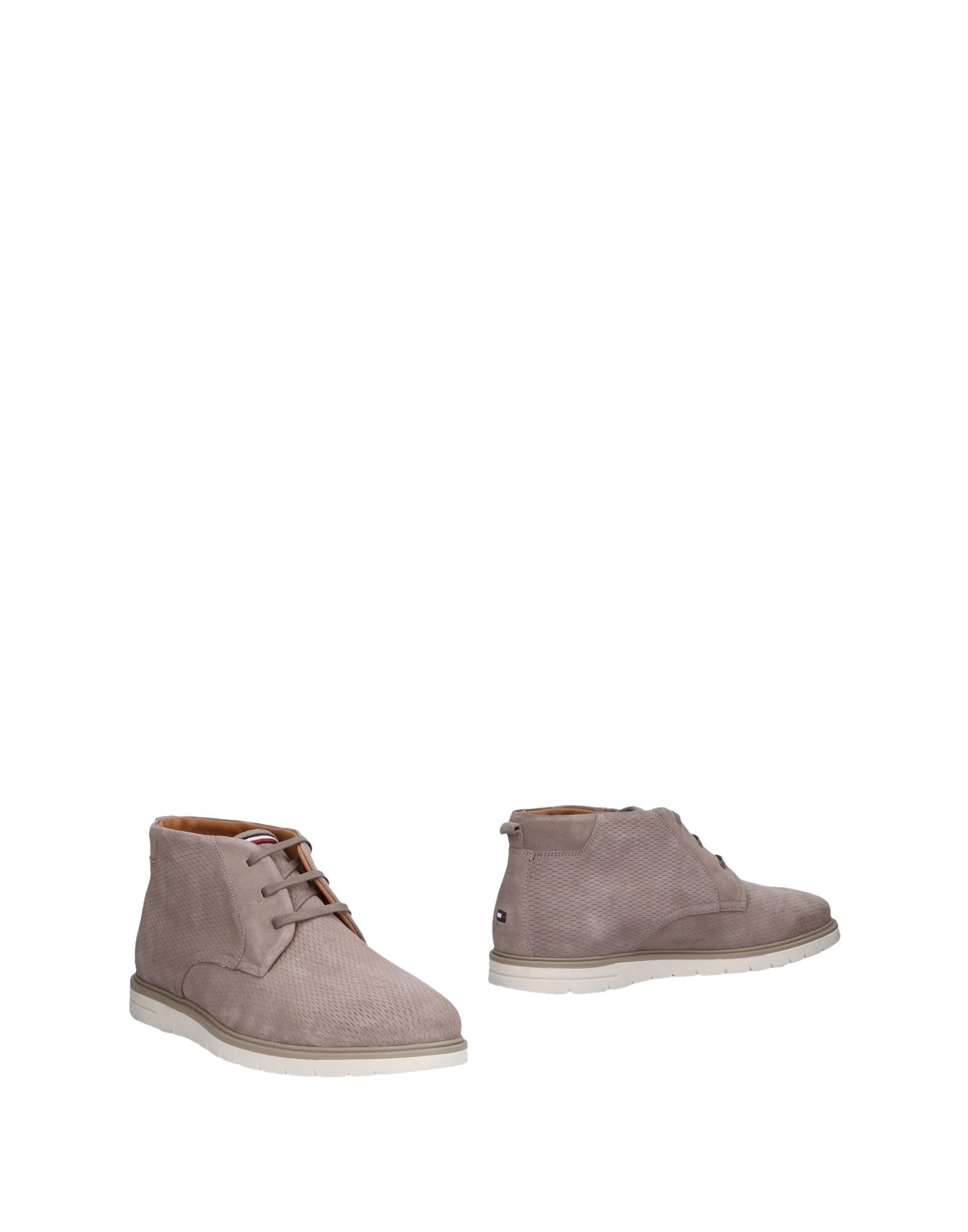 tommy hilfiger beige flat boots