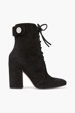 GIANVITO ROSSI SUEDE ANKLE BOOTS,3074457345627335725